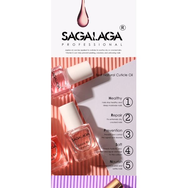 Manicura y Pedicura Cuidado de las uñas Profesional Aceite hidratante de tamaño de viaje Roller Pen Aceite de cutícula con etiqueta aduanera