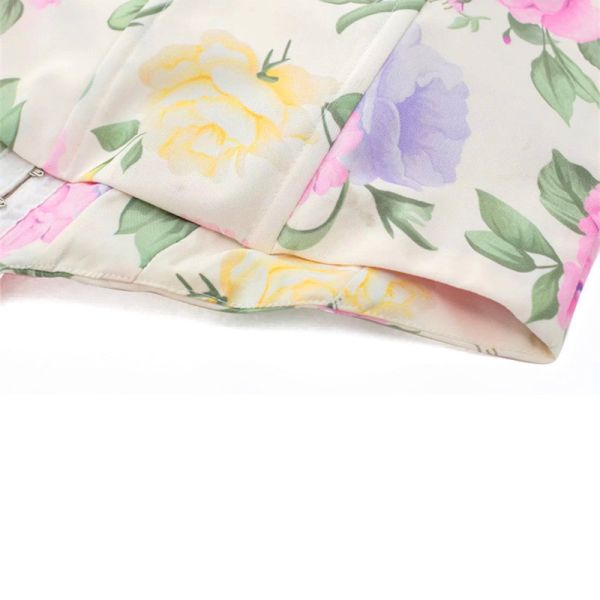 Верхние части танка сексуальных дам полиэстера лифа печати коротких без бретелек безрукавные