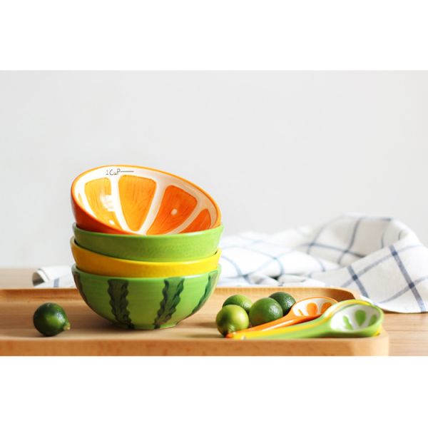 Творческий покрашенный вручную печь керамический шар, шары мороженого фарфора картины арбуза