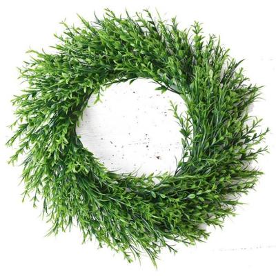 A planta artificial da parede do casamento 42cm almofada o PE PP