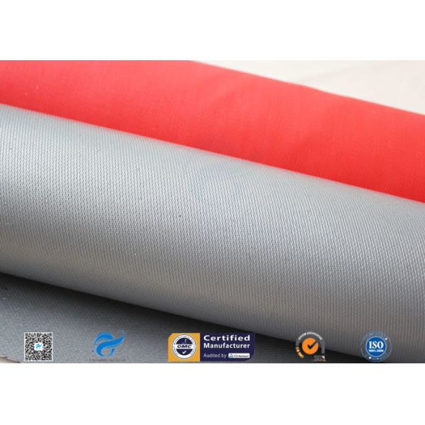 силикон 0.8ММ покрыл материалы одеяла огня Веаве сатинировки ткани 23оз материалов стеклоткани