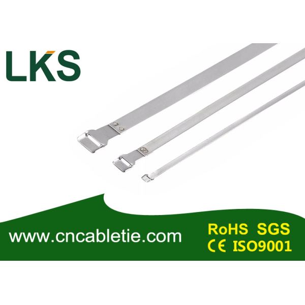 welded uncoated stainless steel cable tie