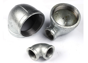 Plumbing 90 Degree Galvanized Malleable Iron Elbow Threaded Pipe Fittings