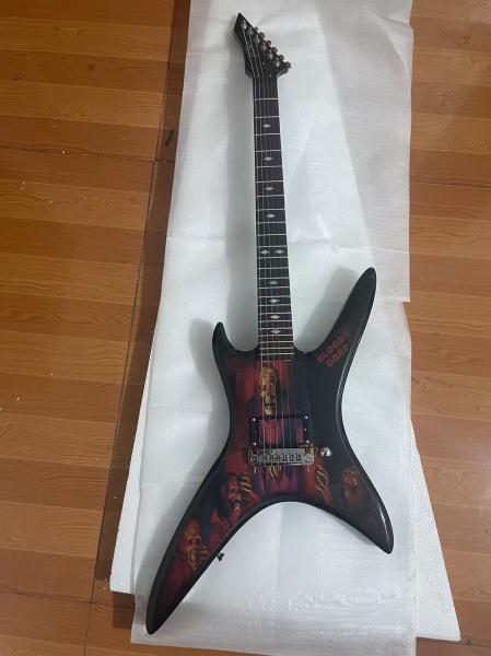 Custom B.C Rich Solid Printed Pattern Hydrographics Transfer Printing Rare Electric Guitar