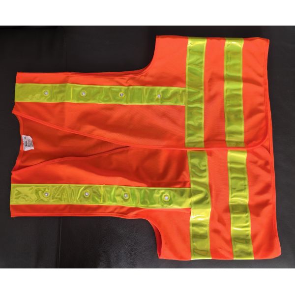 Safety Reflective Jacket 12 LED Light-Up Safety Vest with Reflective Strips – Ideal for Workers, Rechargeable Battery Workers & Cyclists Vests