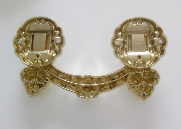 Zamak metal coffin hardware handle H022 high polished Bronze color zinc alloy coffin handle size 20.5*11.5cm