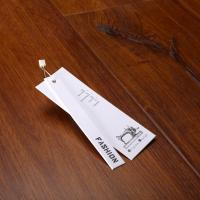 O círculo branco duas partes marmoreia o papel revestido dourado Hang Tags For Clothing Logo