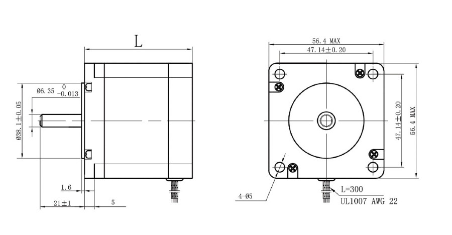1,2 Nema 23 провода руководств 3 Stepper мотора 6 гибрида угла шага 57mm 9V 5.6A