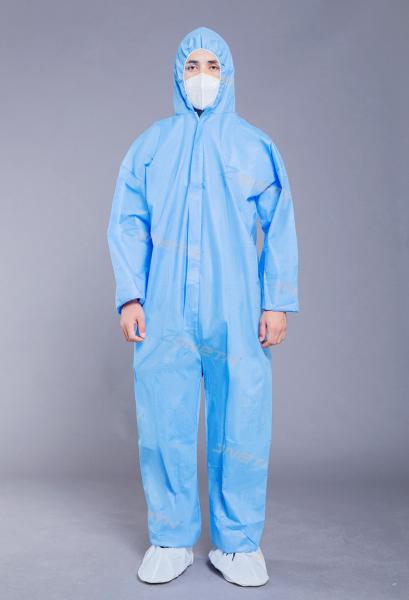 AAMI LEVEL 3 Sms Nonwoven Disposable Coveralls Blue