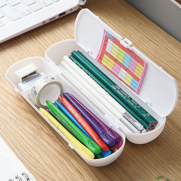 Transparent PVC Plastic Cute Pure Clear Pencil Case for Schools Offices Unisex Design