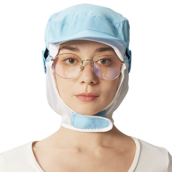 Polyester-Cotton Mesh Food Industry Cap Dustproof Workshop Hat One Size Fits All 400pcs/box