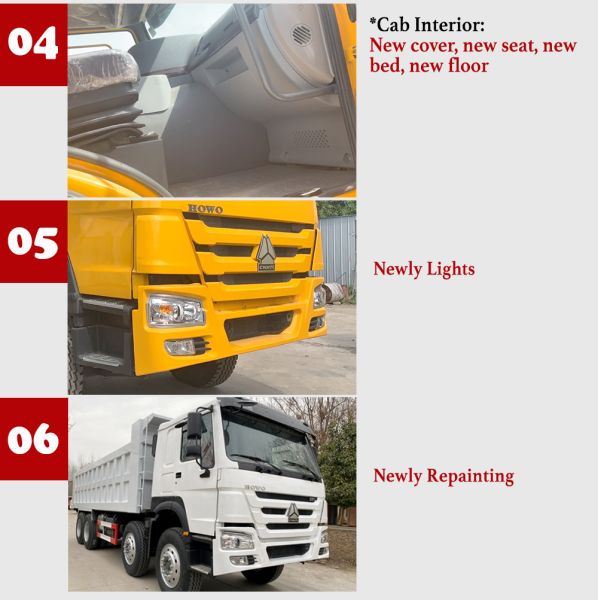 China Used/Refurbished 375HP Shacman/HOWO/Foton/FAW 6X4 Dump/Tipper Truck Price