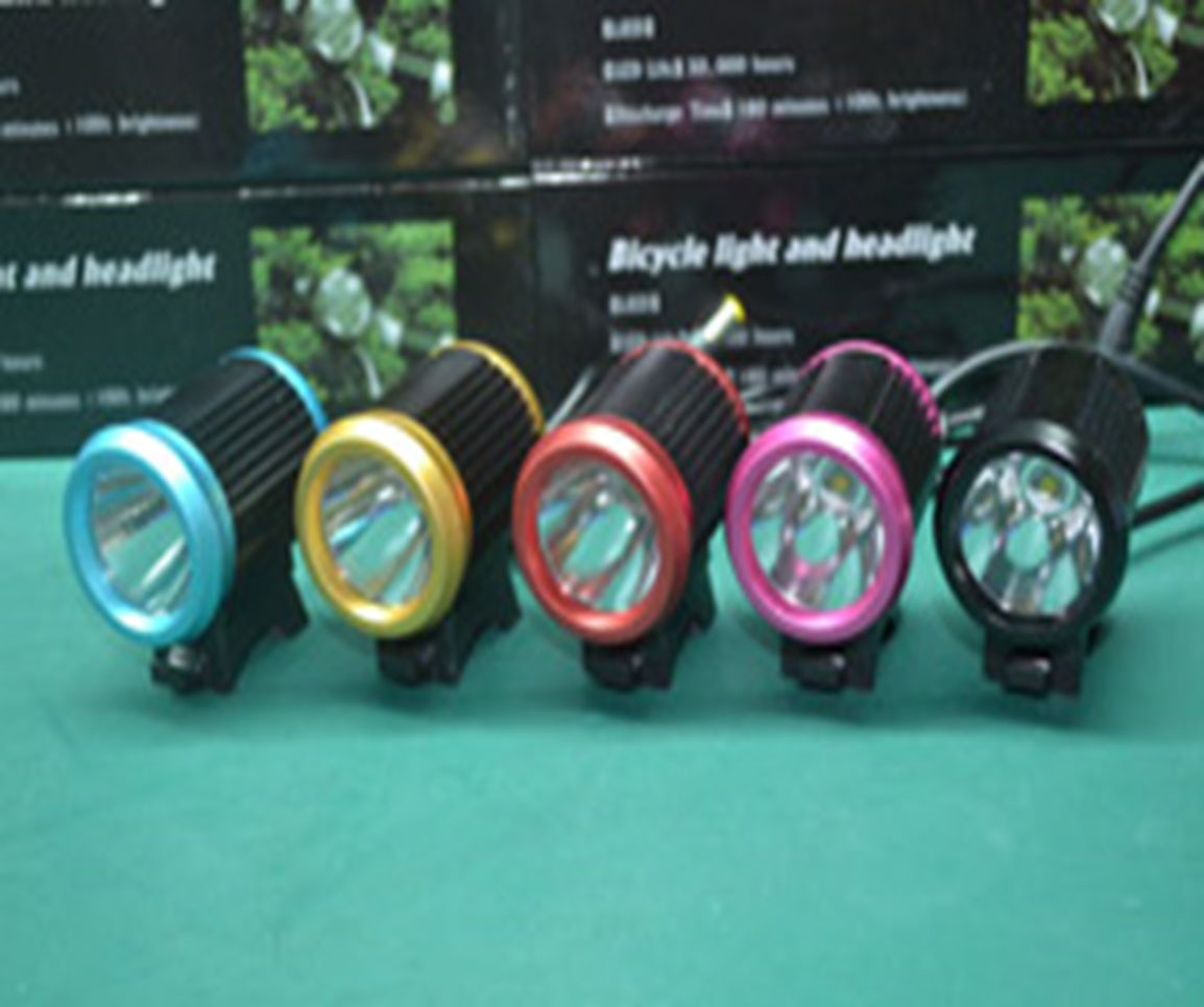 Aluminum alloy 10 Watt Rechargeable LED Bike Lights , 1200 lumen bicycle light