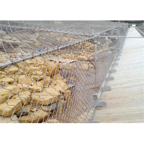 Knotted Stainless Steel Woven Wire Mesh Screen For Animals Protection