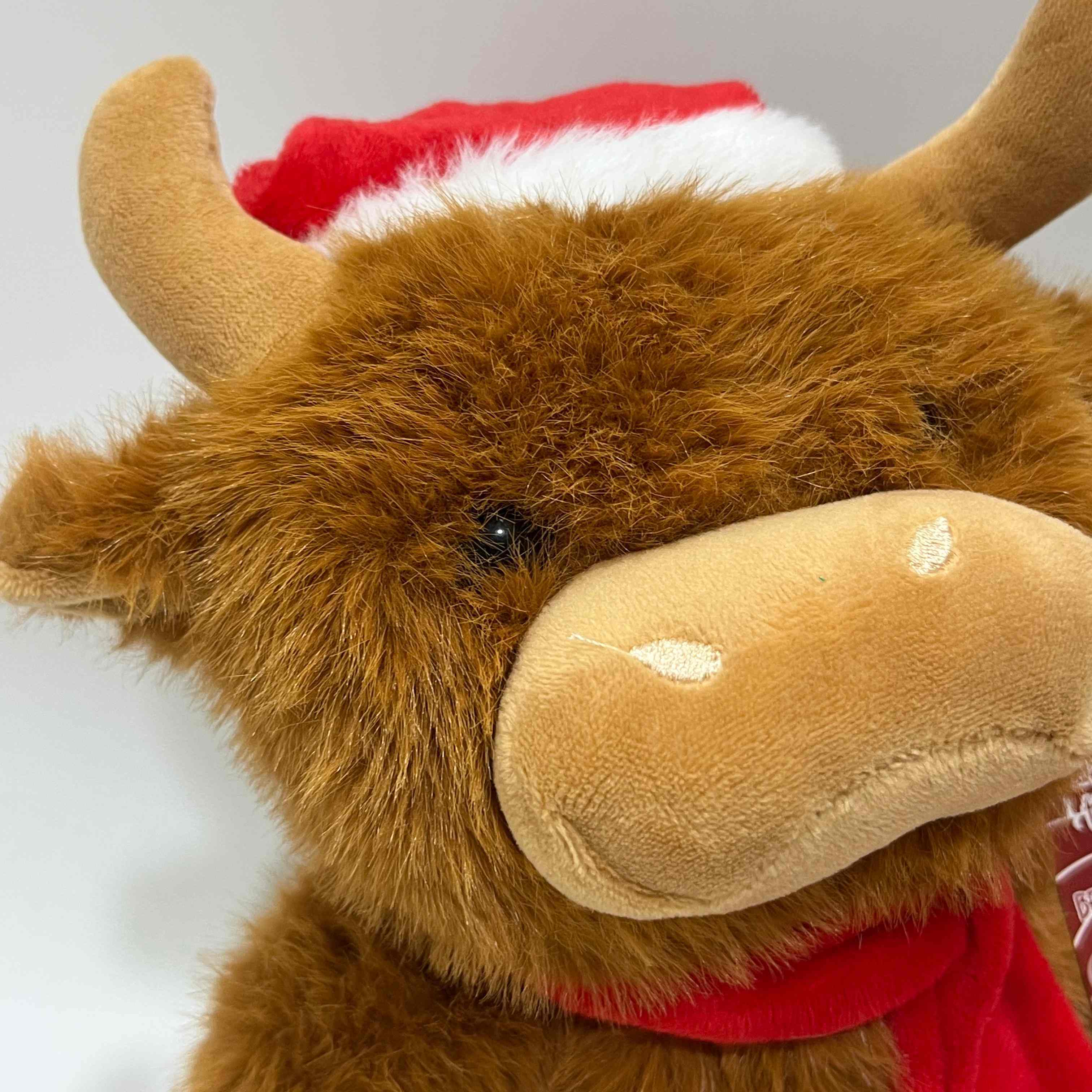 Singing & Dancing Christmas Highland Cow Plush Toy Musical Animated Stuffed Animal Christmas Highland Cow Doll