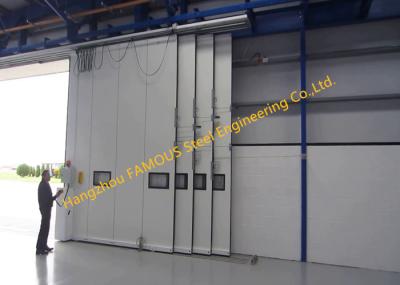 Da porta inferior do hangar do rolamento das portas deslizantes do multi setor projeto de trilha esperto articulado dobrado estrutural