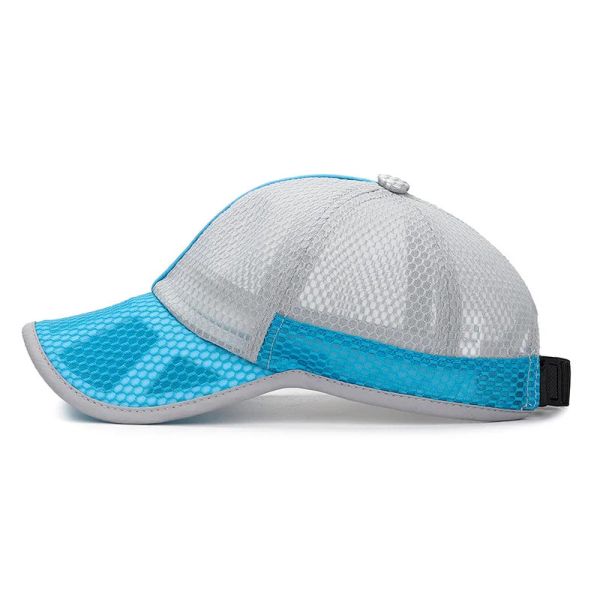 Дышащая шляпа грузовика Регулируемая для мальчиков Девочки Быстросухие пустые сетки Горры Кастомированные шляпы грузовика