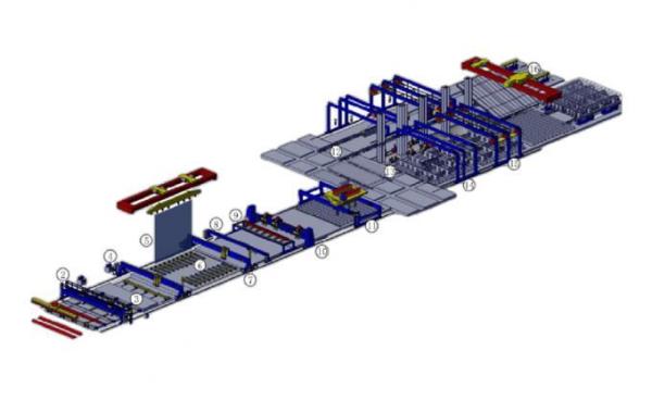 Hydraulic Mechanical Panel Production Line For Medium-Thick Plates