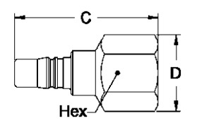 женское пневматическое быстрое соединение 300psi, обжатый воздух быстрый соединяет штуцеры