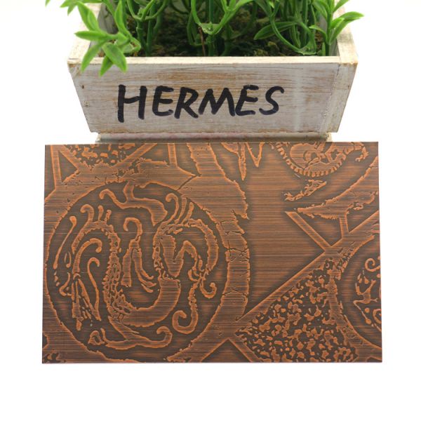 Медная латунь покрыла одетую декоративную длину листа нержавеющей стали 600mm