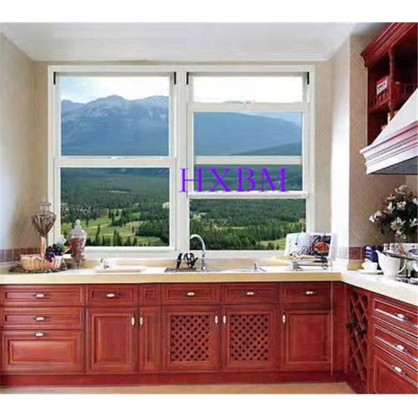 Australian style aluminum Profile double glass vertical sliding Windows
