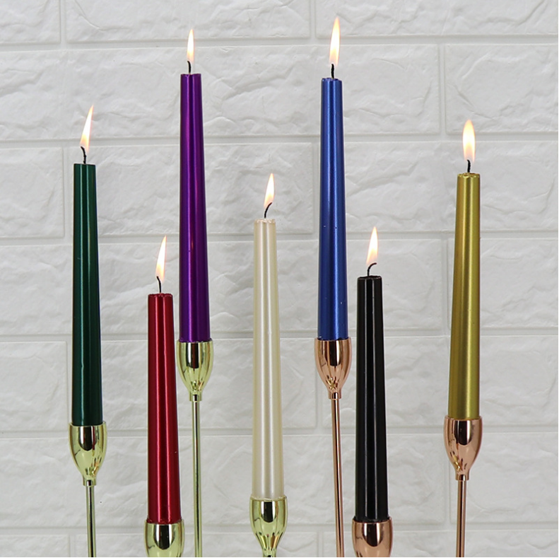 ZT-C012 Высококачественная не капельная косыя свеча ручной работы на заказ длинная палочка безпламенная столб свеча для вечеринки