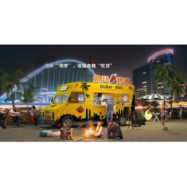 Ice Cream Kiosk Dessert Dining Cart Fast Mobile Food Trucks Electric Food Car