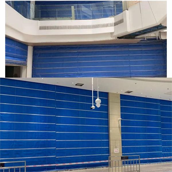 Super Inorganic Fabric Fire-Resistant Roller Curtain For Wall-Mounted Fire Protection