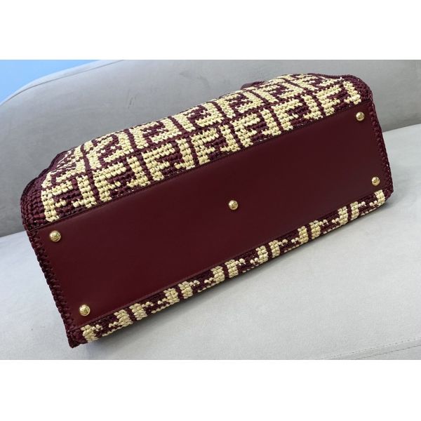 High Capicity 42cm Tote Shopper Bag , Handmade Straw Woven Tote Bag