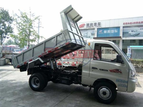 2 Tons 2 Axles 2WD Light Duty Dump Trucks For Municipal Construction Purpose