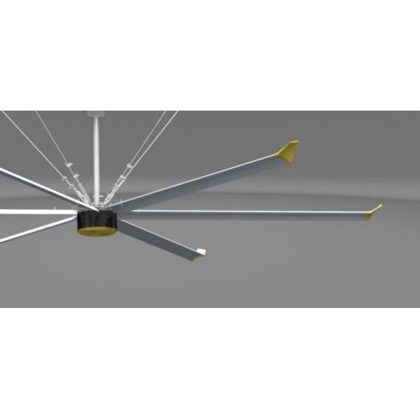 HVLS промышленный вентилятор мощное решение для охлаждения больших и больших помещений от 8 до 24 футов