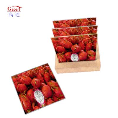 Tabela de corte quadrada para cortes personalizados temperados, transparentes, cortantes, servidores de bandeja, vidraça de vinho