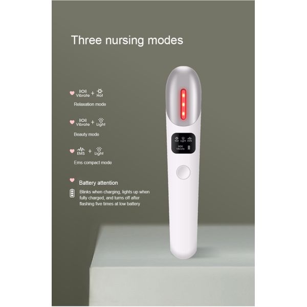 High Frequency Vibration 400nm 470nm Deep Tissue EMS Eye Beauty Massager