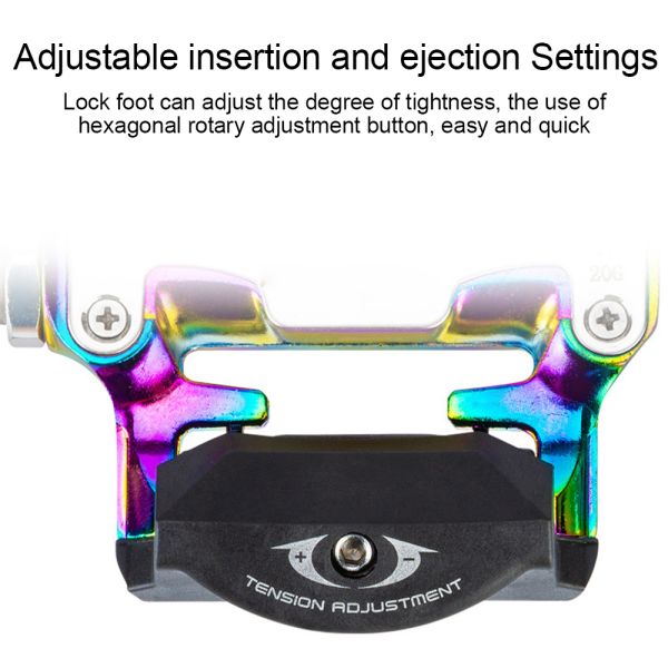 Pedales coloridos de la cerradura de los pedales SPD de la bici del camino de los pedales de KOOTU Clipless