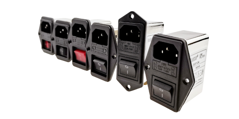 Фильтр DBI5-S EMI с двойным предохранителем и переключателем