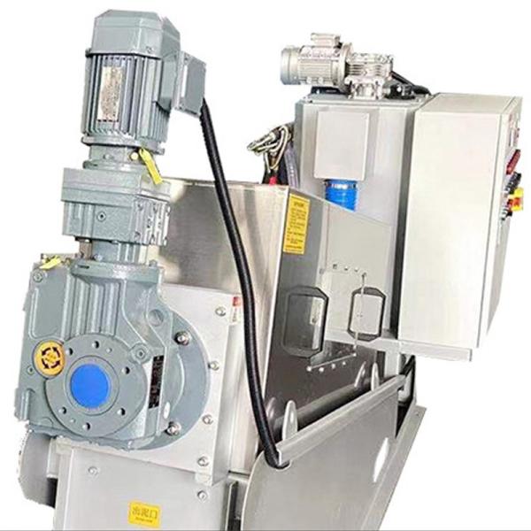 Full Automatic Stainless Steel Spiral sludge dehydrator system 2.23kw 380Volt
