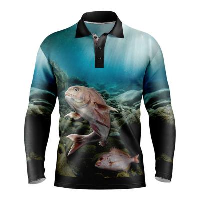 Multiscene Fishing Tournament Jerseys Long Sleeve Polo Washable