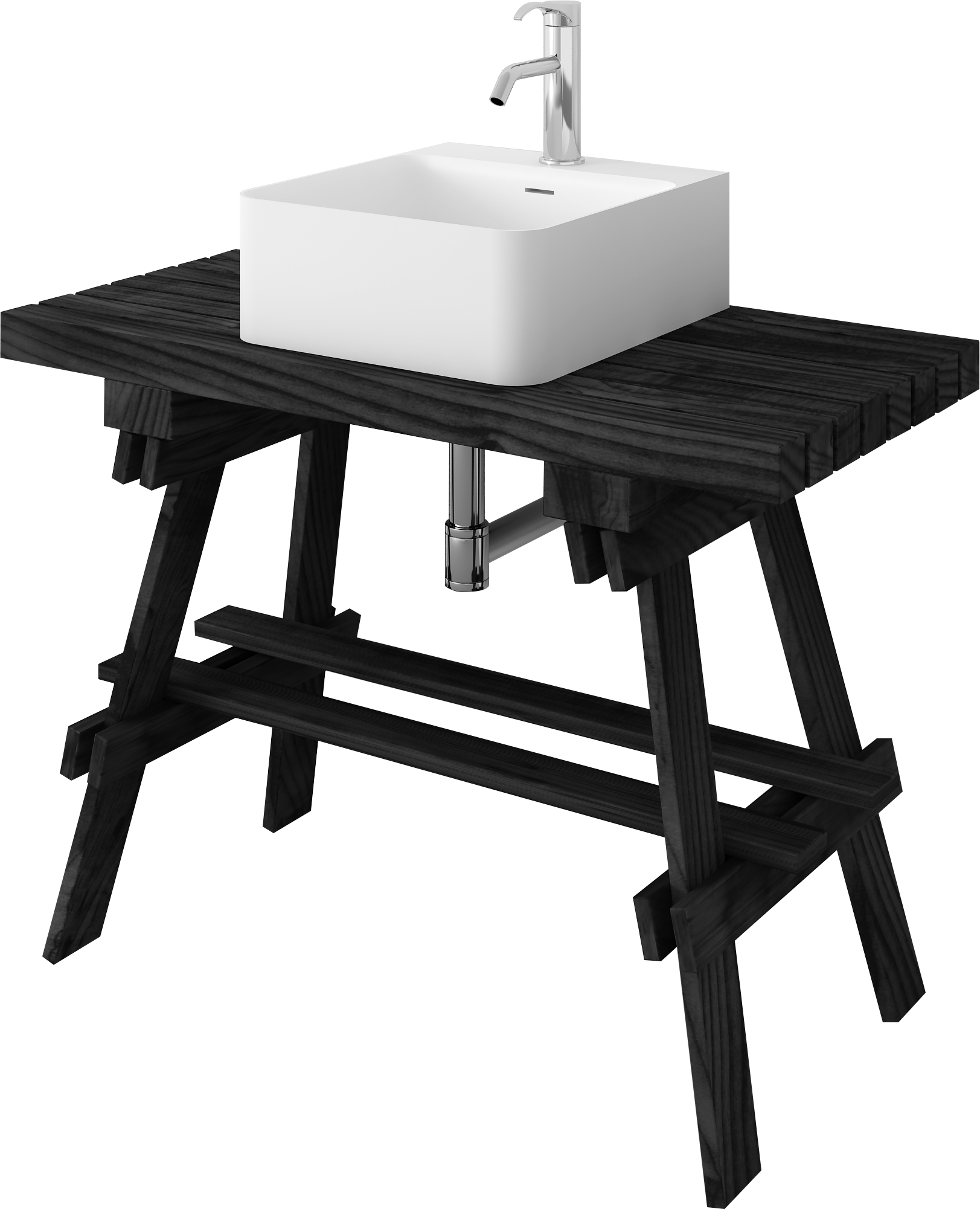 Водостойкий массивный деревянный пол для покраски ванный шкаф