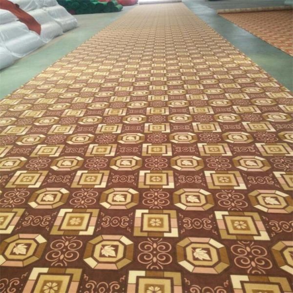 Needle punched Polyester non-woven fiber printed carpet