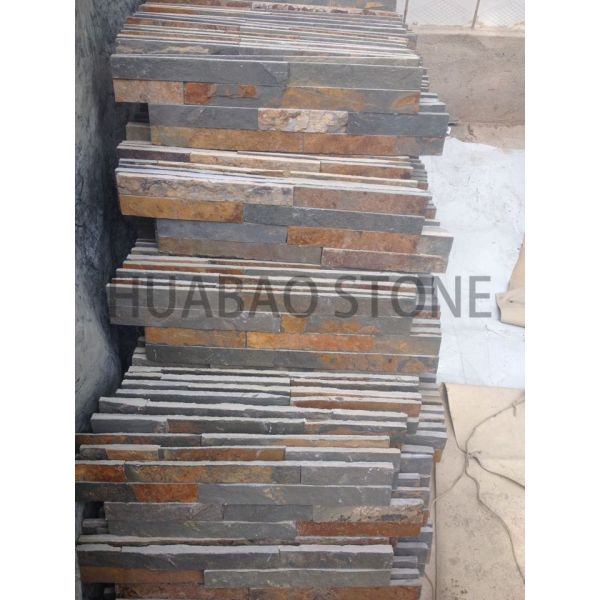 Garden House Manufactured Stone Panels , Cultured Stone Sheets Natural Finish