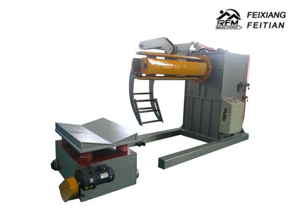 Automatic Hydraulic Steel Coil Uncoiler / Decoiler Easy Operation With Coil Car