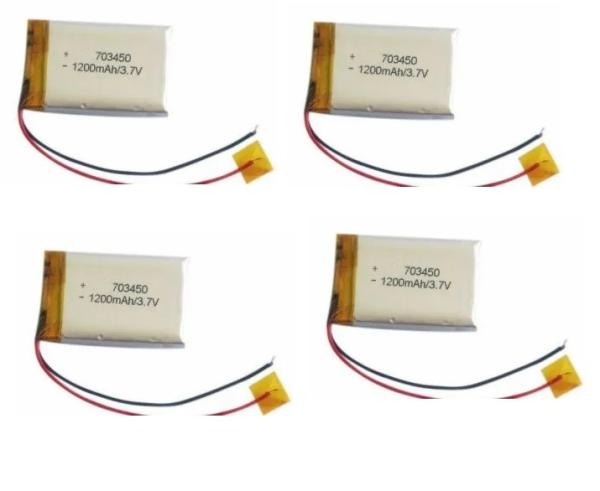 Beauty Device Li Polymer Battery 573450/553450/503450/603450-1000~1200mAh Rechargeable Lipo Battery