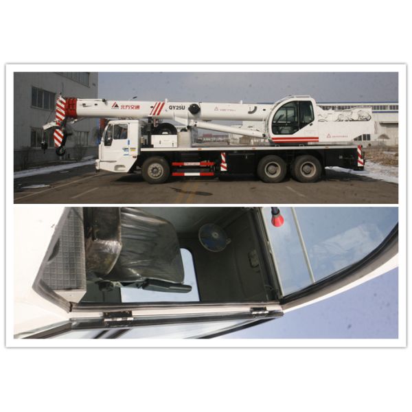199kw Hydraulic Truck Crane 25t 70km / H With 6.1m Outrigger Horizontal Span