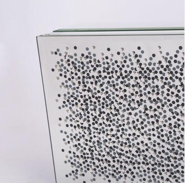 Silver Color Mirrored Earring Organizer Box 257*181*95mm Environment Friendly