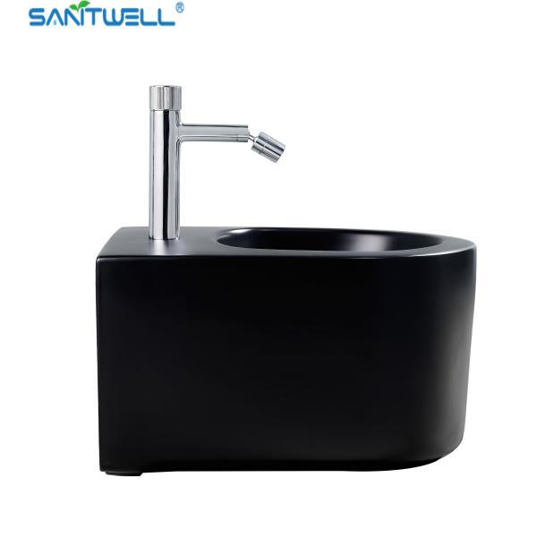 Assoalho branco do tamanho de Hung Bidet 490*370*300 milímetro da parede da bandeja do WC do banheiro de SWJ0431MB - bidê montado