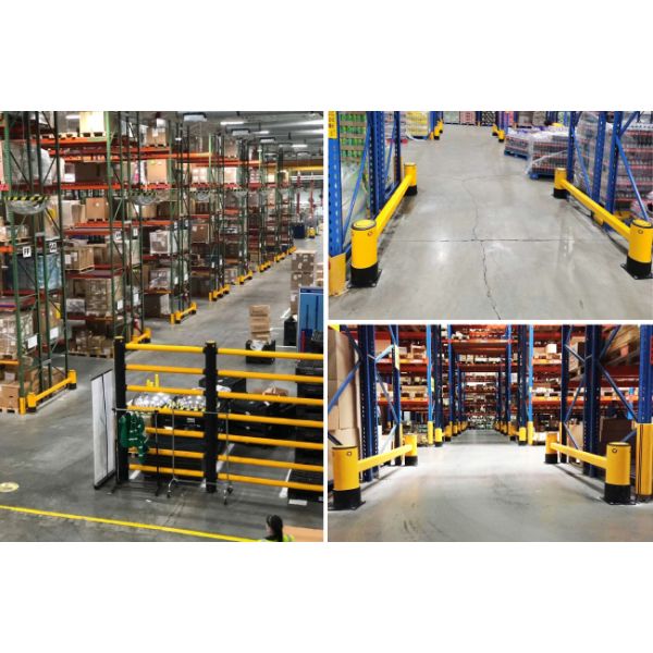Heavy Duty Pallet Rack Protector Warehouse Pallet Rack Column Protection Flexible Plastic Guard Upright Protector
