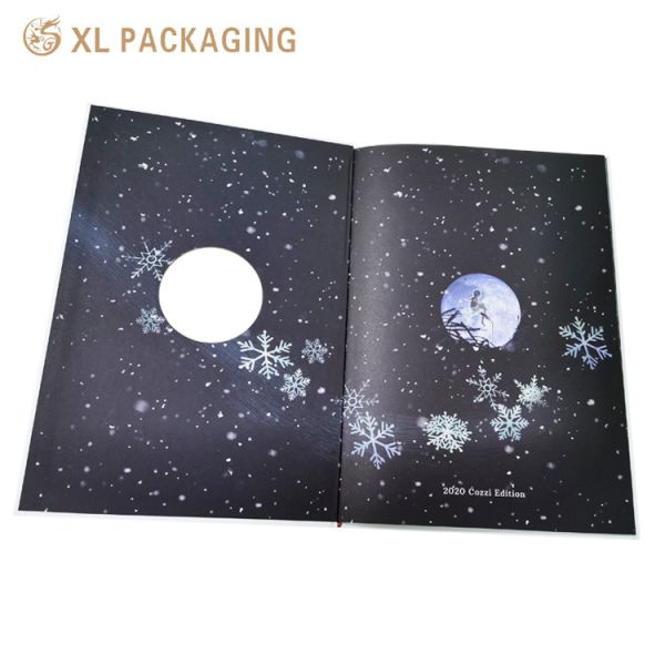 Livro de impressão de capa dura para crianças Livro de histórias educacionais em cores com janela