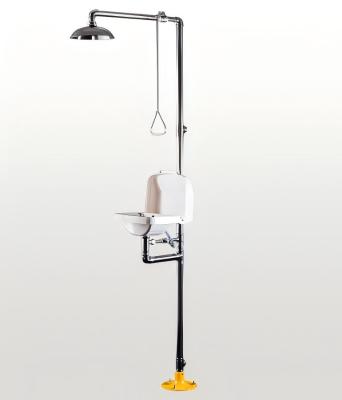 ANSI Z358. Je vous en prie.1.2014 Douche d'urgence conforme à l'OSHA et lavage des yeux avec tête de douche auto-fermant et soupape à bille ouverte