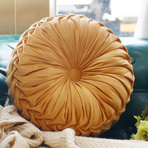 Car Home Decor Sofa Cushion Solid Pumpkin Office Elastic Universal Velvet Customized