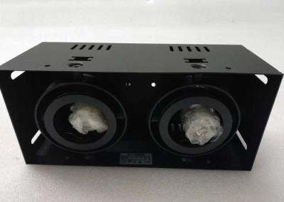 Square Trimless GU5.3 Holder LED Spot Downlights Max 2*50W Black Finish